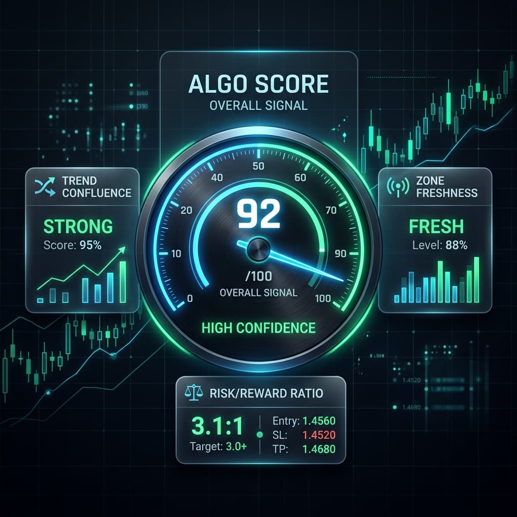 Engine score breakdown dial